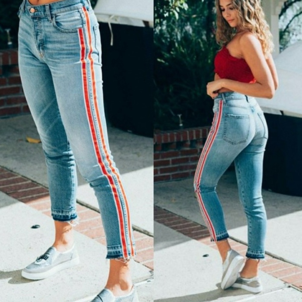 REVICE Denim Red Racer Jeans